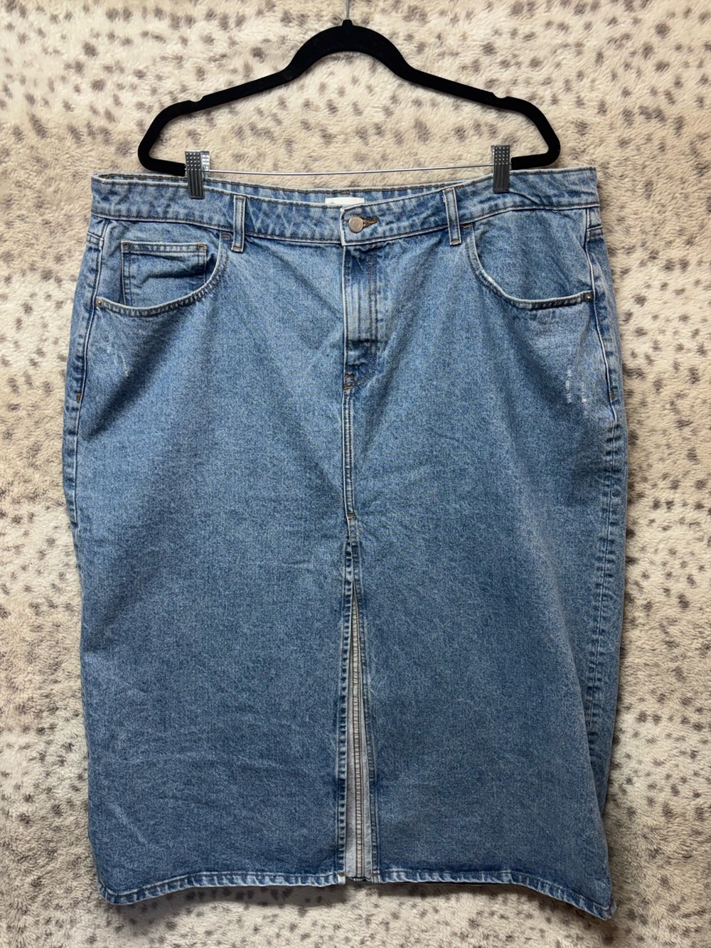 THE DROP DENIM SKIRT